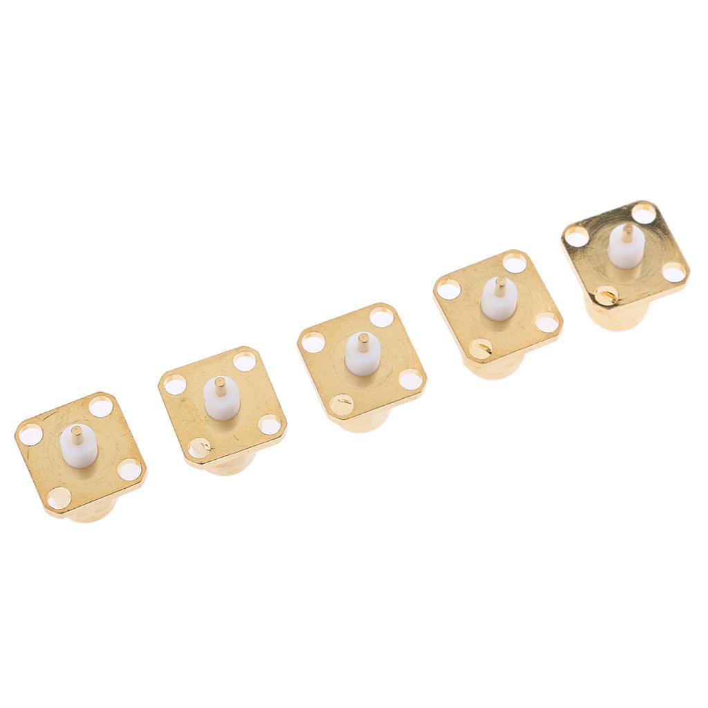 10x RF Coaxial 4 Hole Flange Chassis Panel Mount Connector