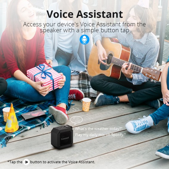 Loa Bluetooth 4.2 chống thấm nước, Bass sâu, Pin trâu Tronsmart Element Groove 10W  (Force Mini) TM-322483 - Hàng chính Hãng