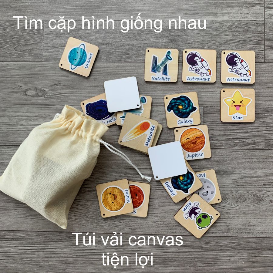 Tìm cặp đôi giống nhau-chủ đề các hành tinh