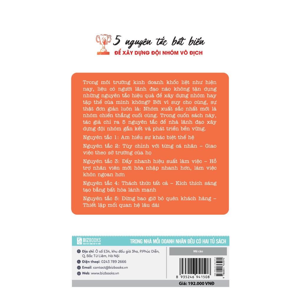 Sách - 5 Nguyên Tắc Bất Biến Để Xây Dựng Đội Nhóm Vô Địch