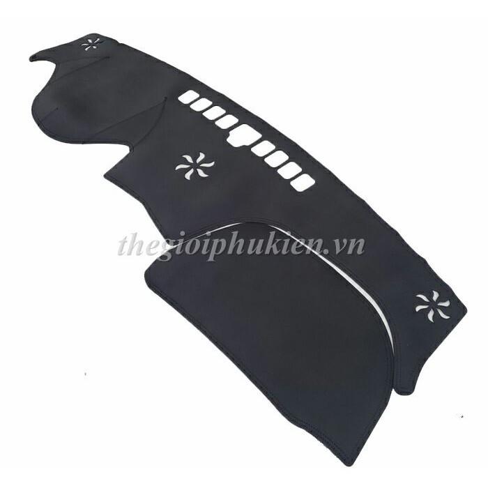 Thảm da Taplo Hyundai Santafe 2019 vân Carbon cao cấp