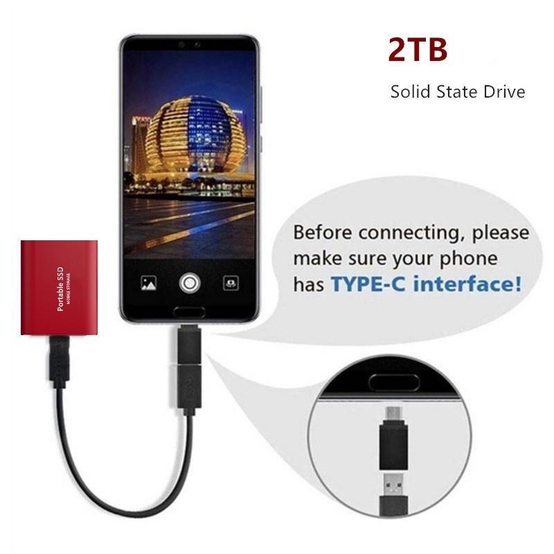 Ổ Cứng di động SSD 16TB/30TB ổ di động 4TB/8TB Usb 3.0 Loại-c HD ổ cứng ngoài 1TB/2TB