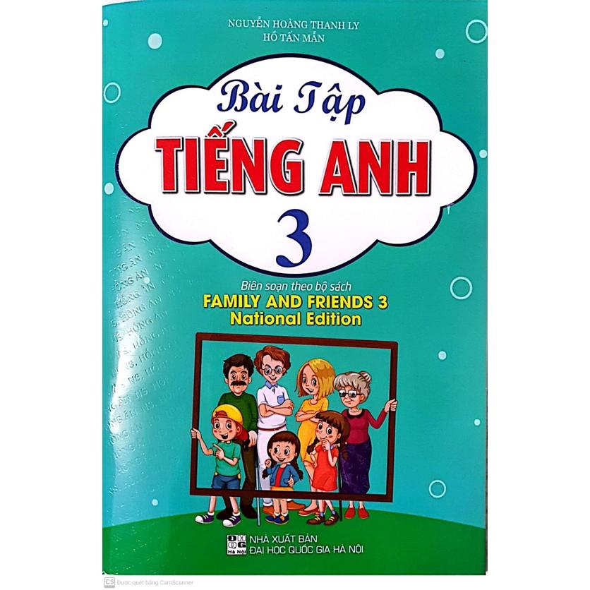 Combo Bài Tập Tiếng anh lớp 3+ Tập viết Tiếng Anh lớp 3 - National Edition (Theo bộ sách family and friends 3)-HA