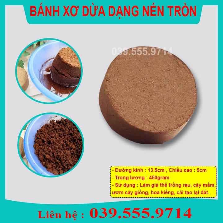 Combo 2 Viên Xơ Dừa Dạng Nén Chuyên Trồng Rau - Cây Cảnh