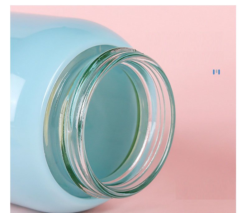 Bình Nước Tai Hươu Lõi Thuỷ Tinh Bọc Nhựa 380Ml Tiện Lợi