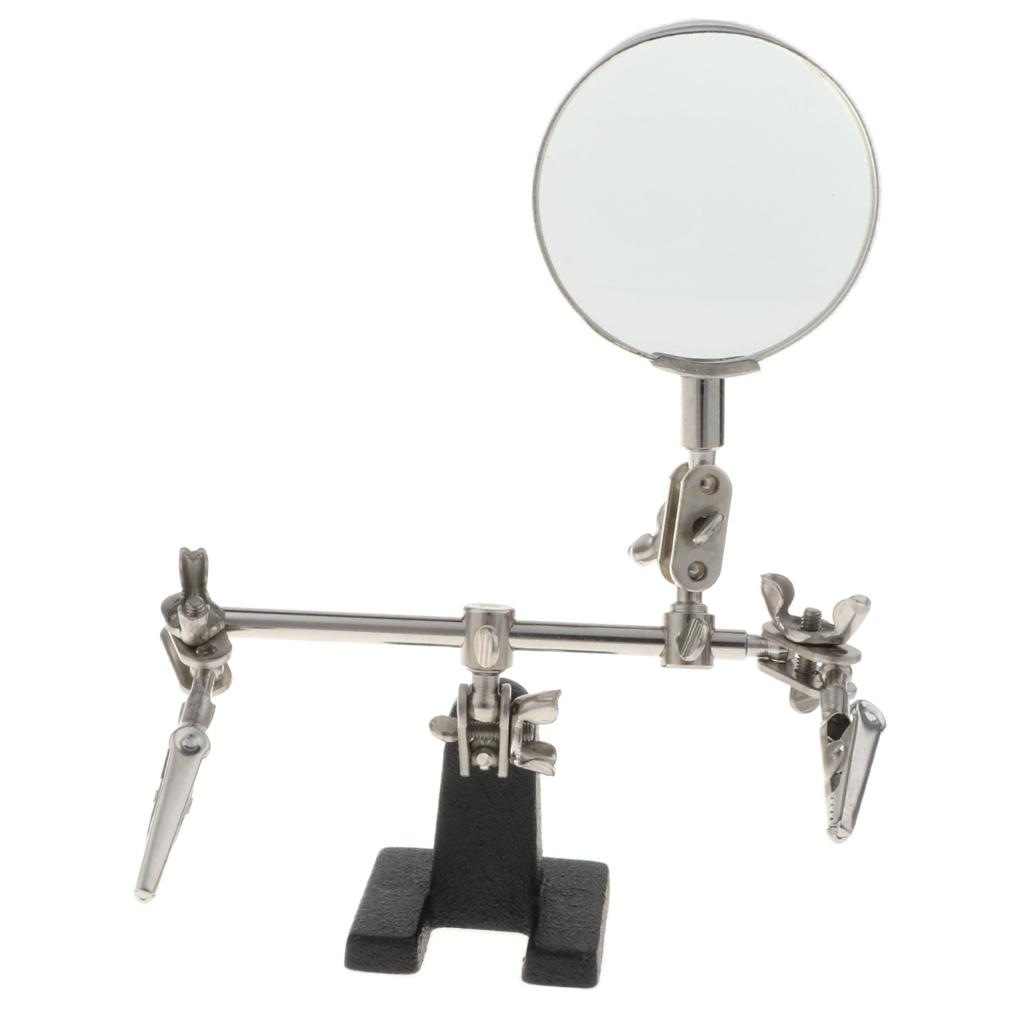 5X Auxiliary Clip Magnifier Magnifying Glasses Soldering Jewelry Repair Tool