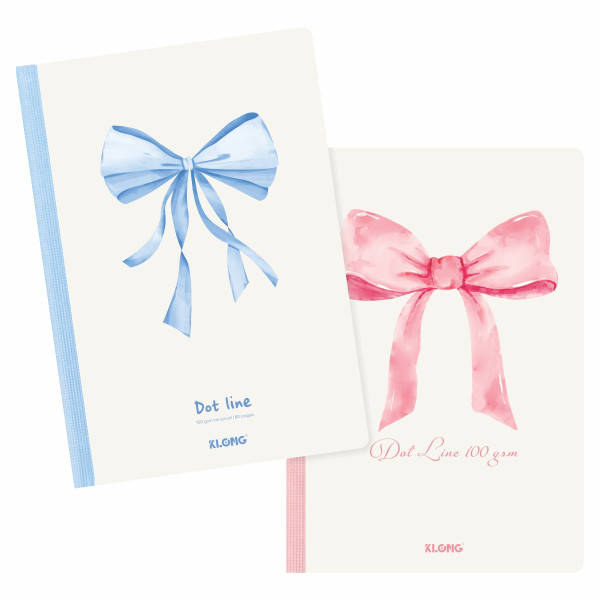 Vở kẻ ngang chấm may dán gáy Pastel Coquette B5 80 trang 100/76; MS: 860