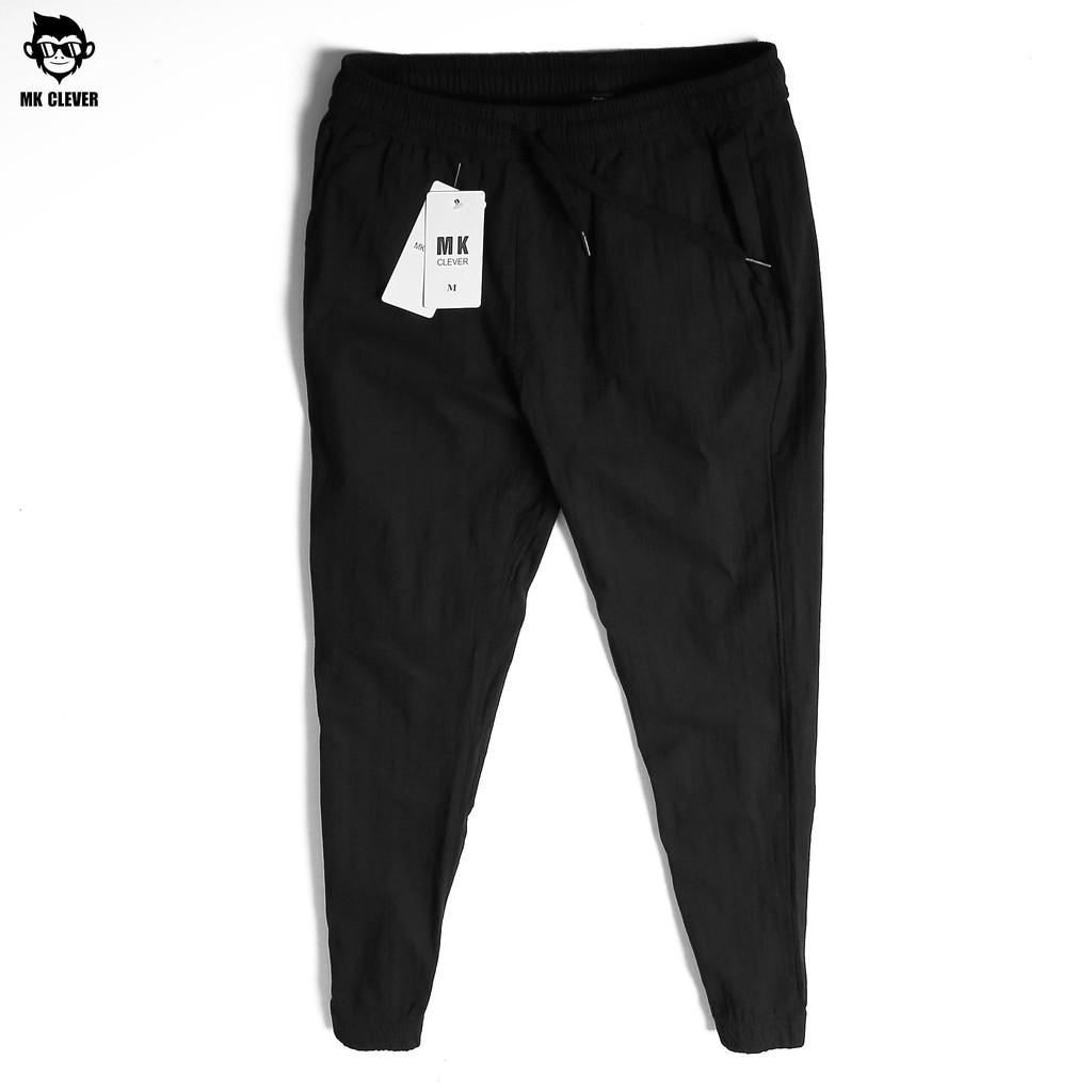 Quần jogger nam MK Clever đũi trơn, cạp chun dài co giãn, thoải mái -QJĐ03