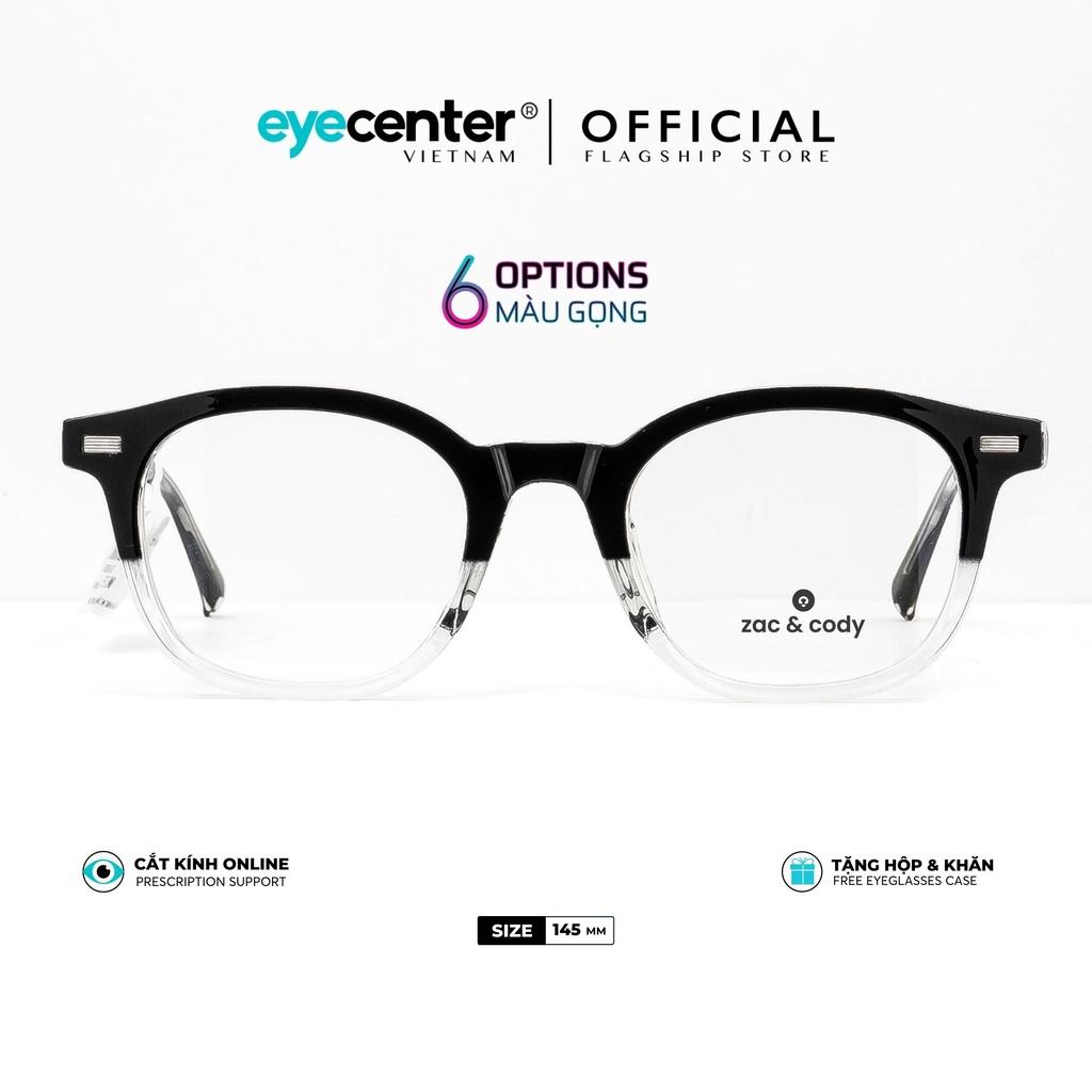 Gọng kính cận nam nữ DOTTIE chính hãng ZAC CODY A48-S lõi thép chống gãy nhập khẩu by Eye Center V