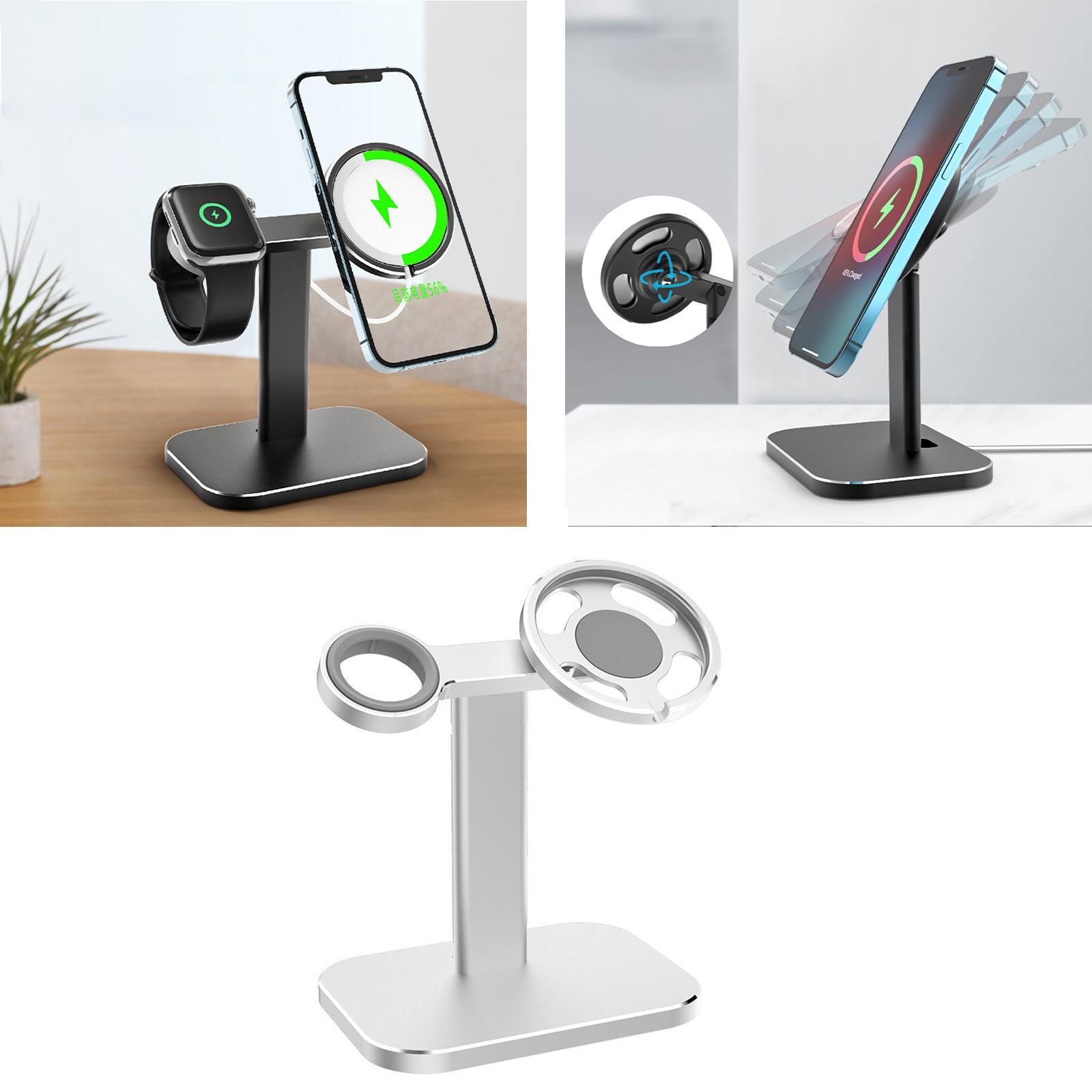 Charger Stand Adjustable Aluminum Alloy for MagSafe for Watch Series