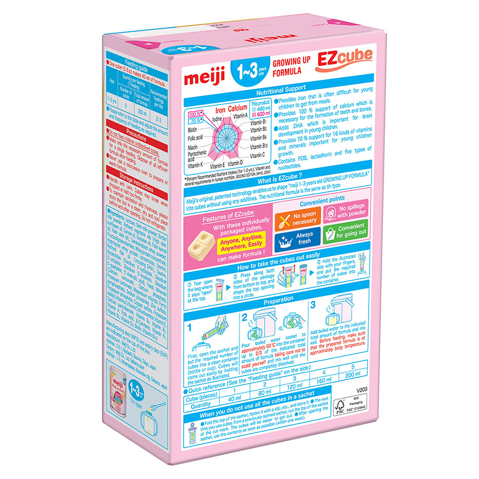 Sữa Meiji thanh số 9 Growing Up Formula 448g cho bé 1Y-3Y