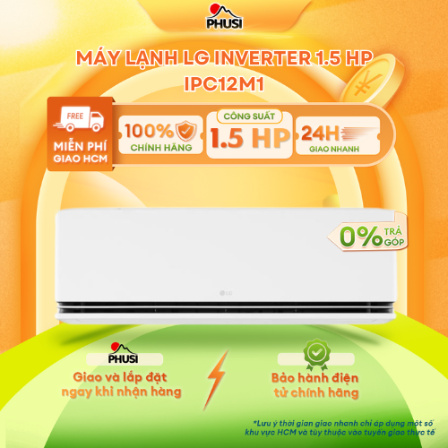 Máy lạnh LG Inverter 1HP IPC09M1/ 1.5HP IPC12M1 - Hàng Chính Hãng - Mới 100
