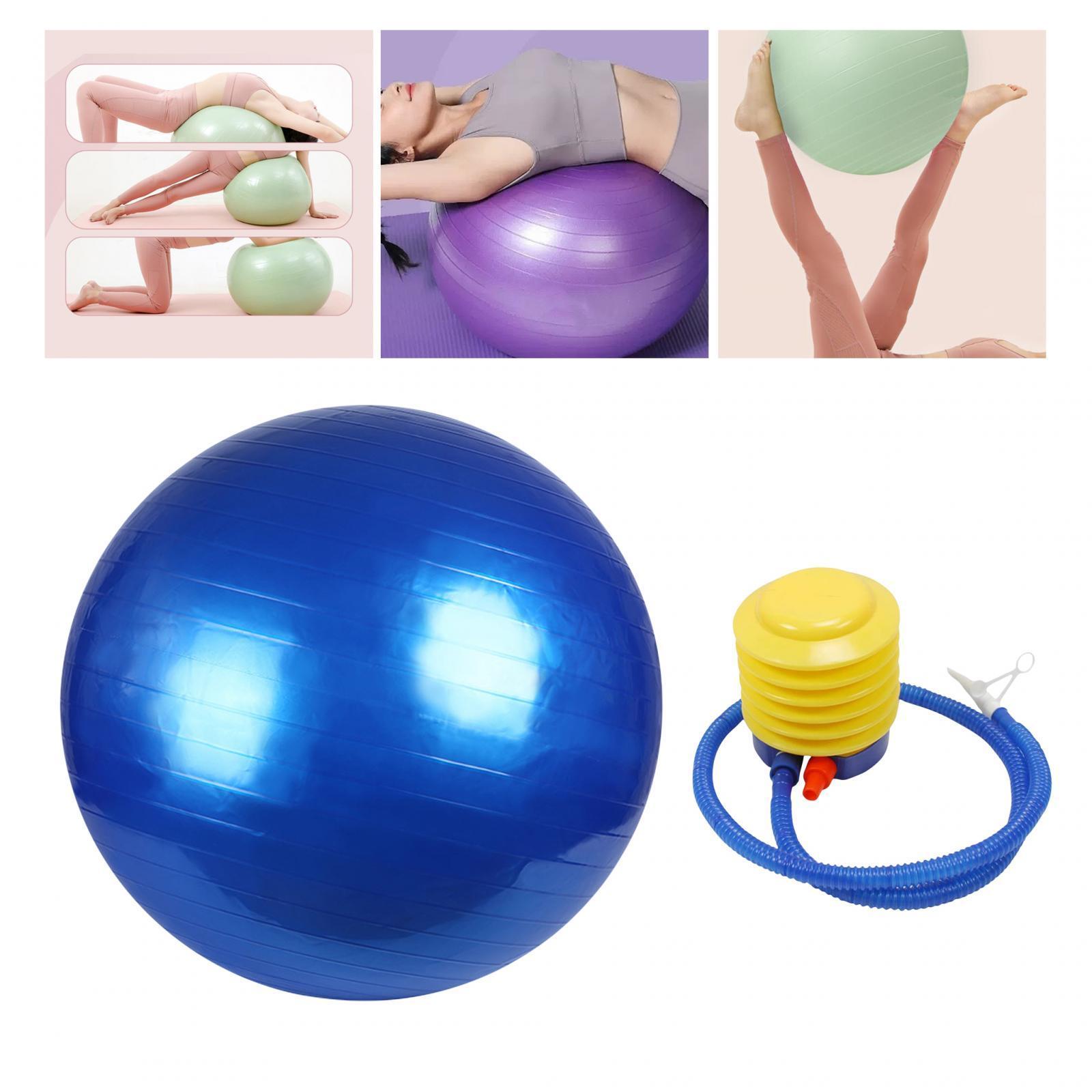 Balance Ball Chair Yoga Ball Anti Burst with Pump Heavy Duty Non Slip Stability Ball Pilates Ball for Woman, Gym, Home, Dance, Training