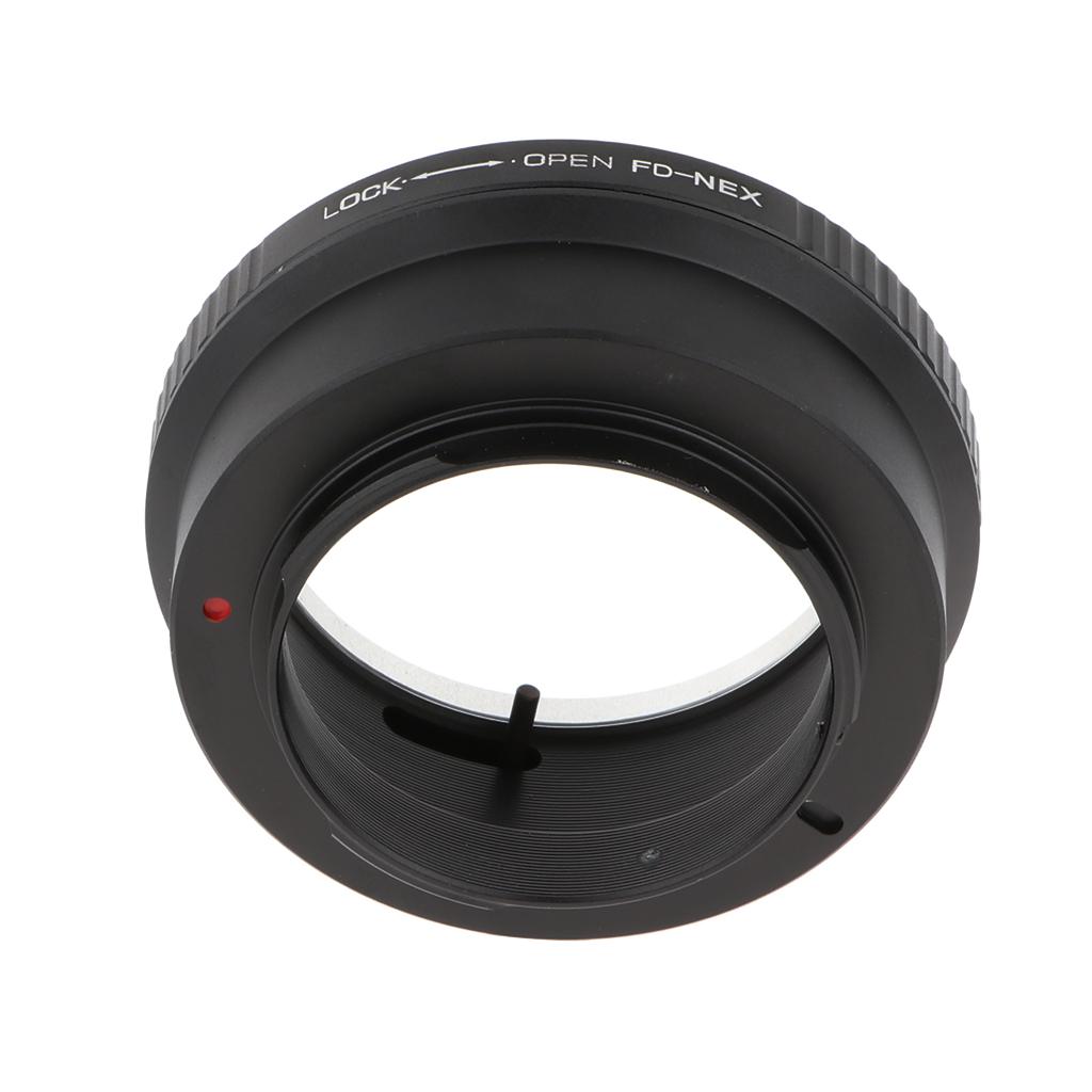 FD-NEX Adapter Ring For Canon FD Lens To Sony NEX E NEX-3 NEX-5 NEX-VG10 - Black+Silver