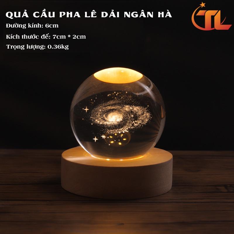 Đèn ngủ quả cầu pha lê - Đèn ngủ trang trí