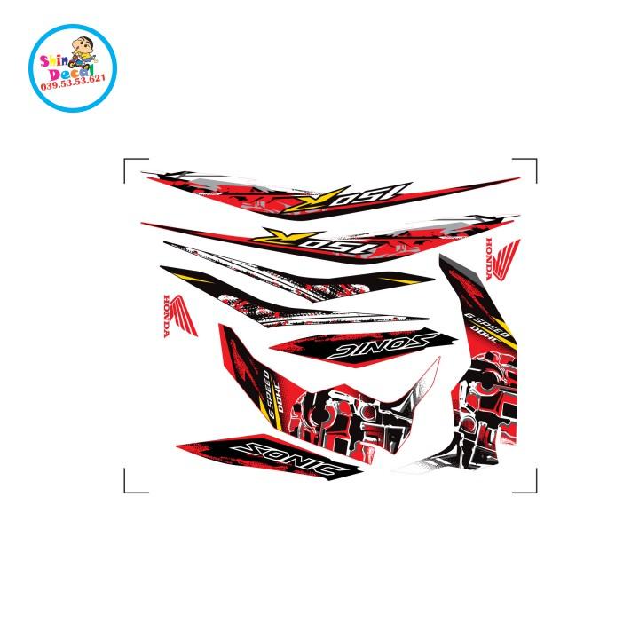 Tem xe sonic mẫu zin