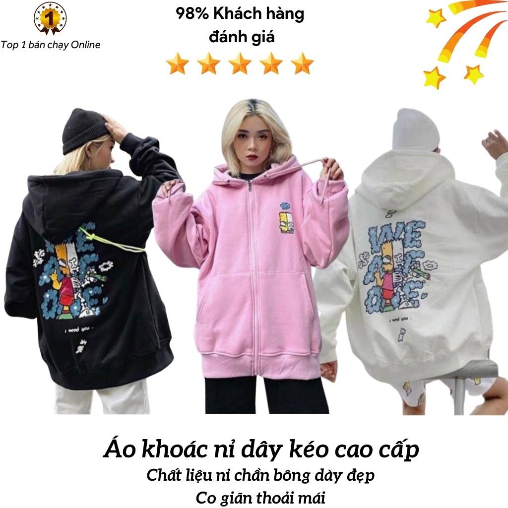 Áo khoác nỉ unisex KN5 dây kéo in hình WE ARE ONE