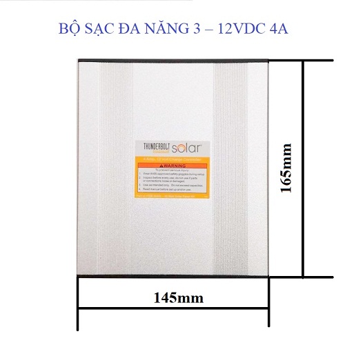 BỘ ĐIỀU KHIỂN SẠC NĂNG LƯỢNG MẶT TRỜI 3-12VDC 4A