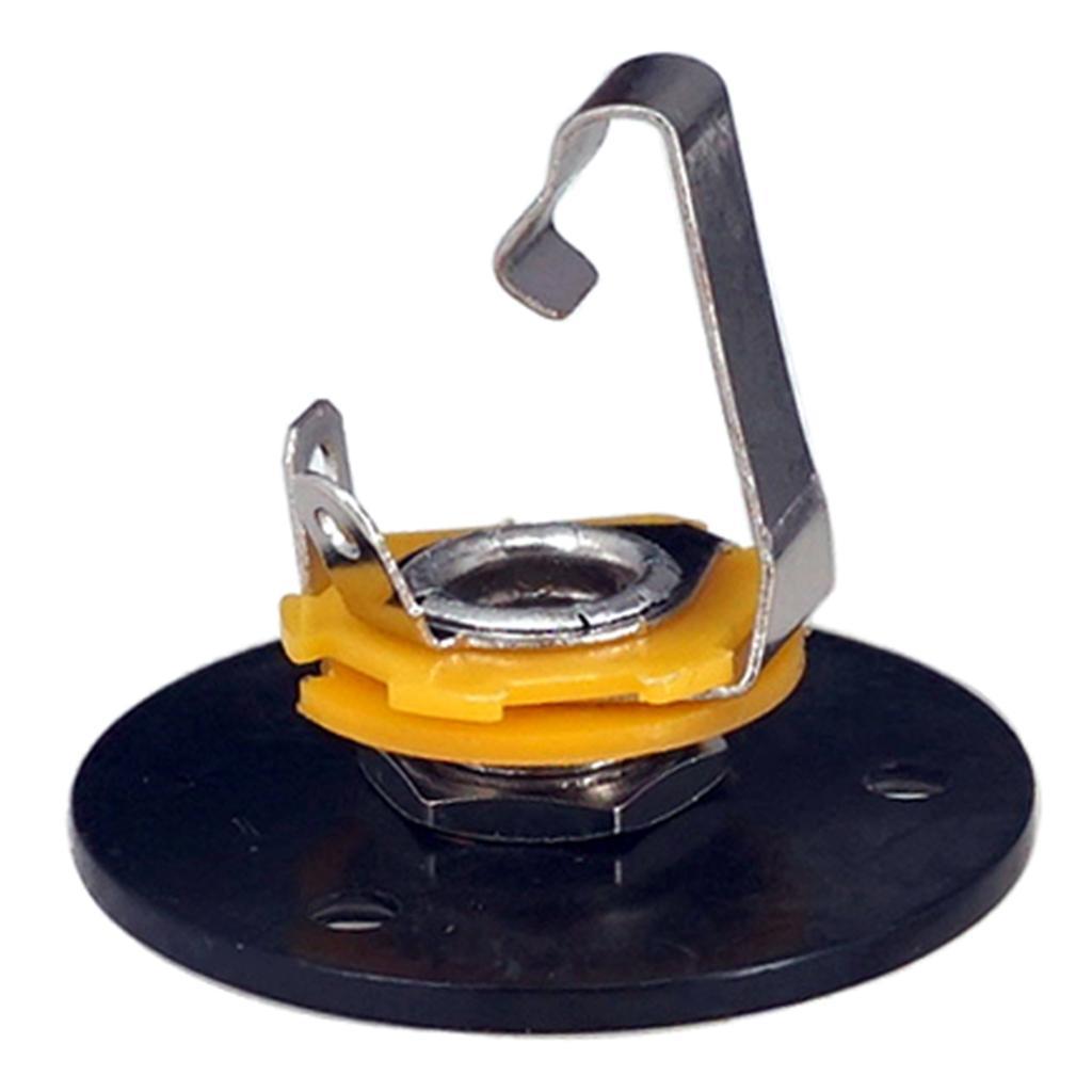 3 Pcs 6.35mm 1/4'' Guitar Mono Output Jack Plate for Electric Guitar Bass