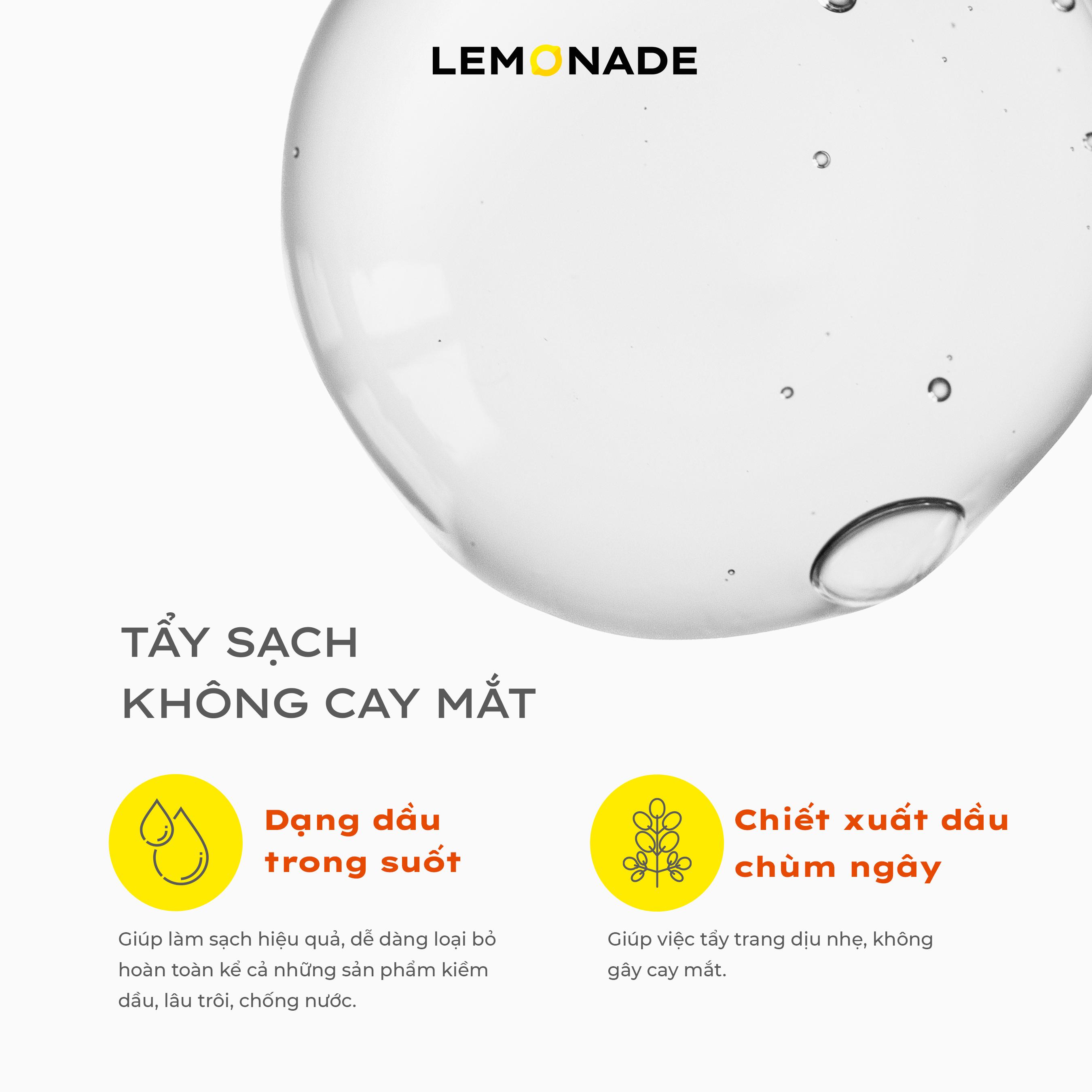 Combo Tẩy trang mi sạch dịu không cay mắt Lemonade Soaring Mascara Remover &amp; Kẹp mi cong lâu Lemonade Curler