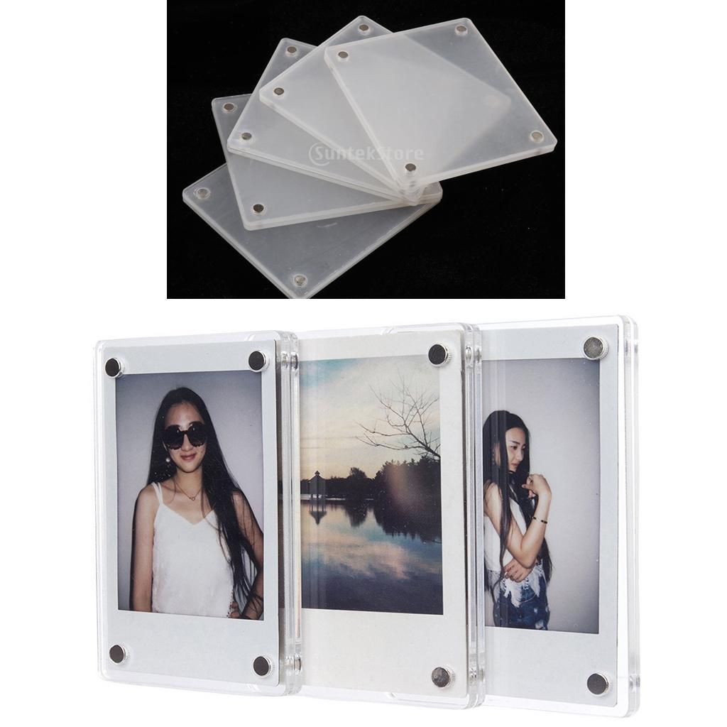 5Pack Acrylic Fridge 90x77mm Frame for Mini 8/8+/7s/90/25 Film