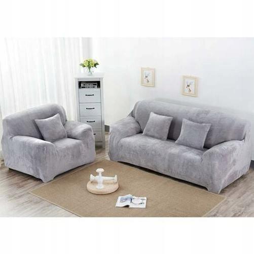 1 Bọc ghế sofa 2 chỗ ngồi Bọc nhung màu trơn Dễ lắp Vải co giãn đàn hồi Có thể giặt bằng máy