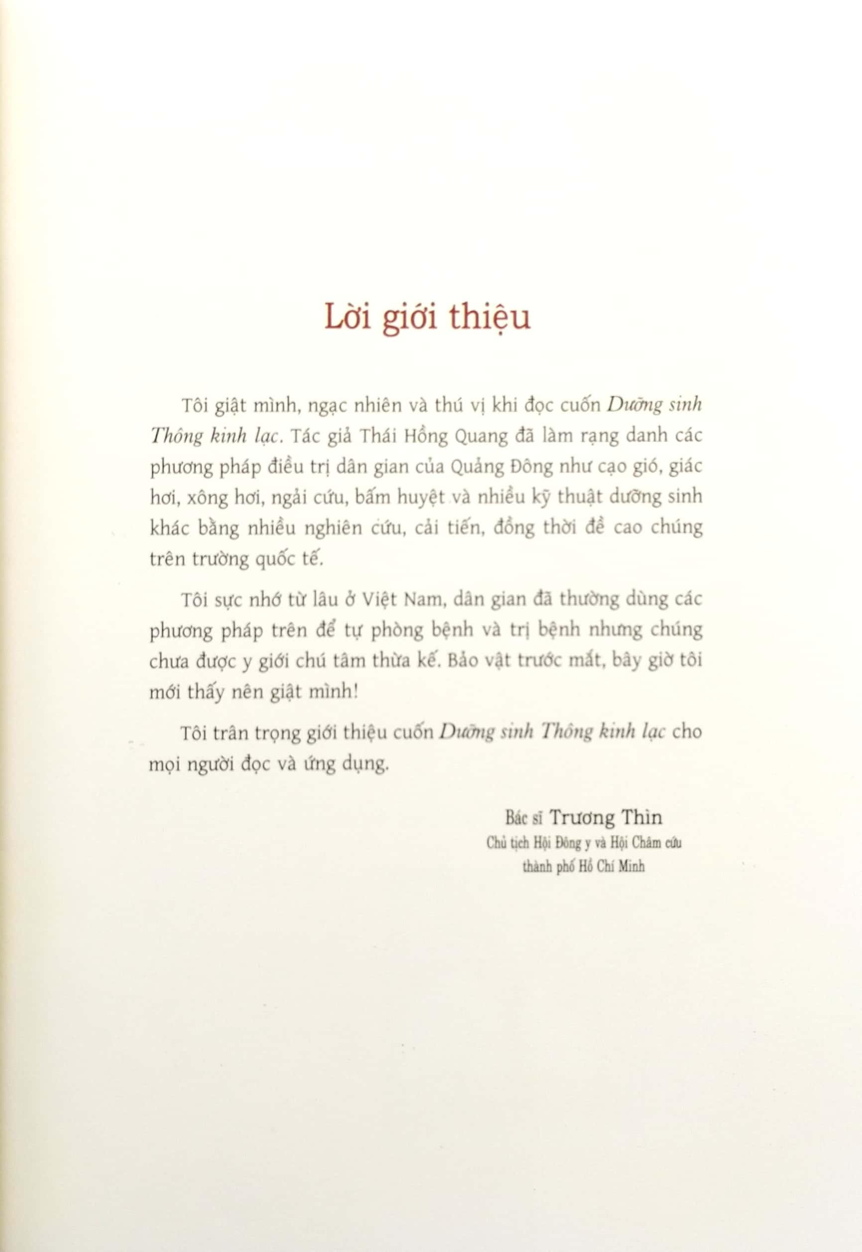 Cẩm Nang Dưỡng Sinh Thông Kinh Lạc