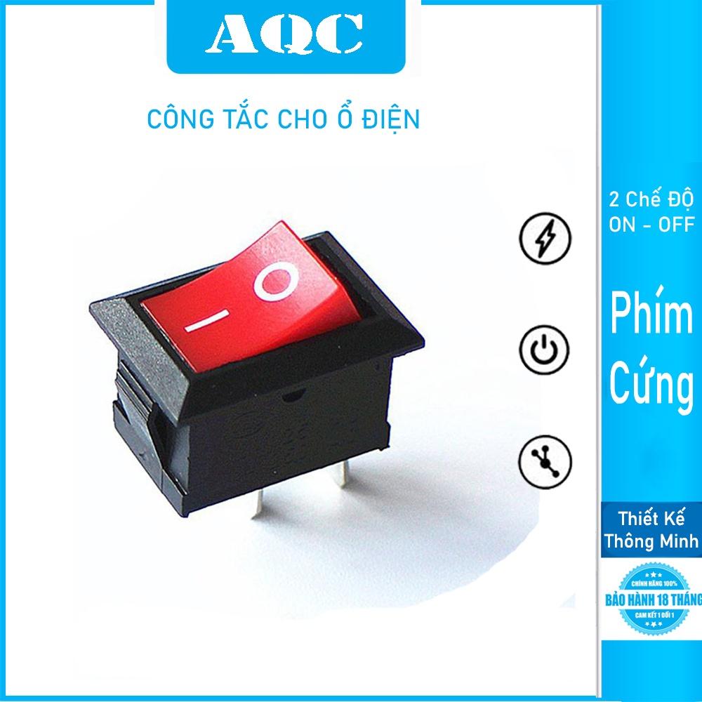 Công Tắc Bập Bênh 6A 250V 2P nhựa cứng 2 chân