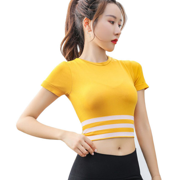 Áo Tập Thể Thao Gym Yoga Nữ Azuno AZ2050  Dáng Croptop Chất Liệu Cotton Mát Thấm Mồ Hôi Tốt