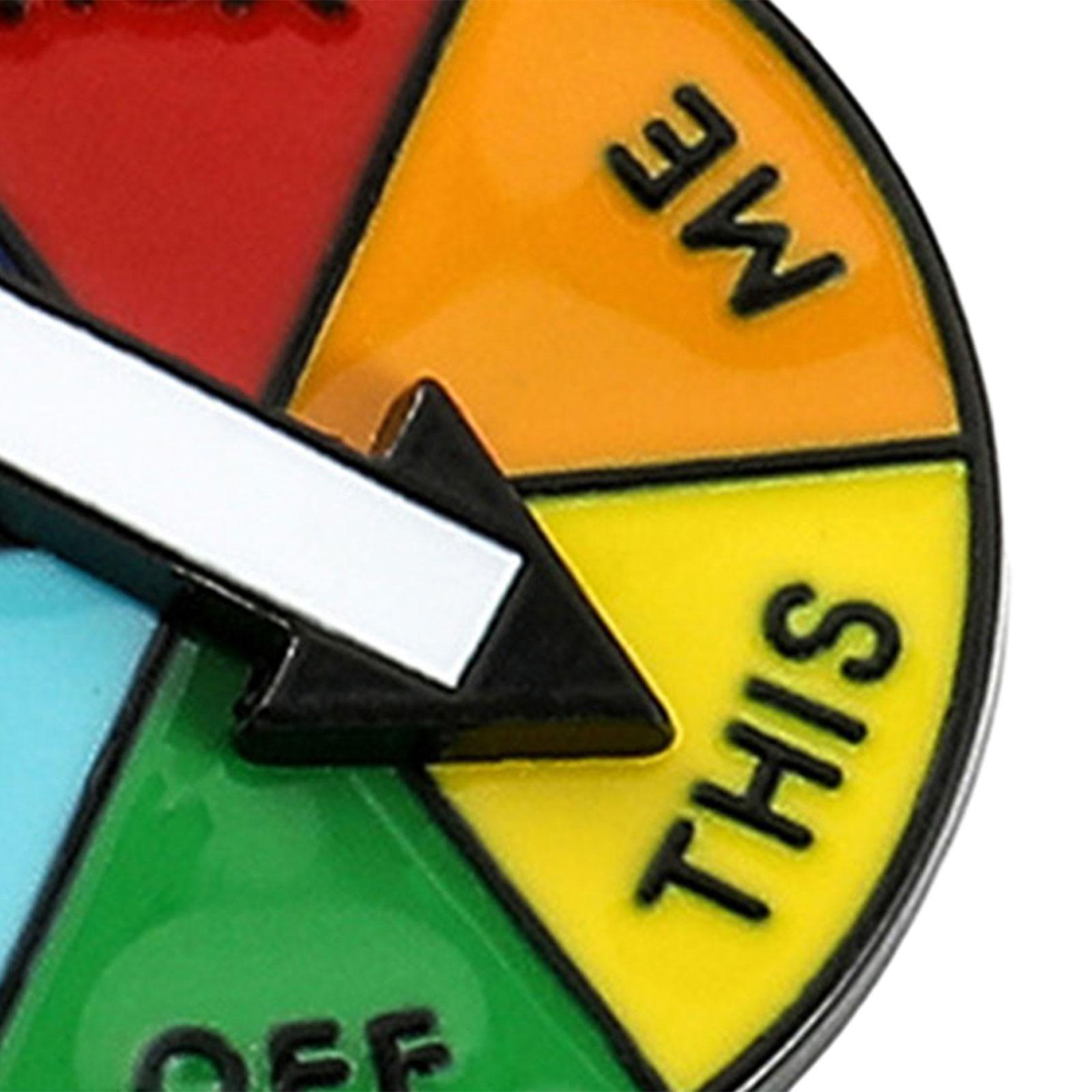 Rotatable Pin Badge Jewelry Fashion Suit Brooch Metal Lapel Brooch Enamel Brooch Pins for Shirt Coat Clothes Accessories