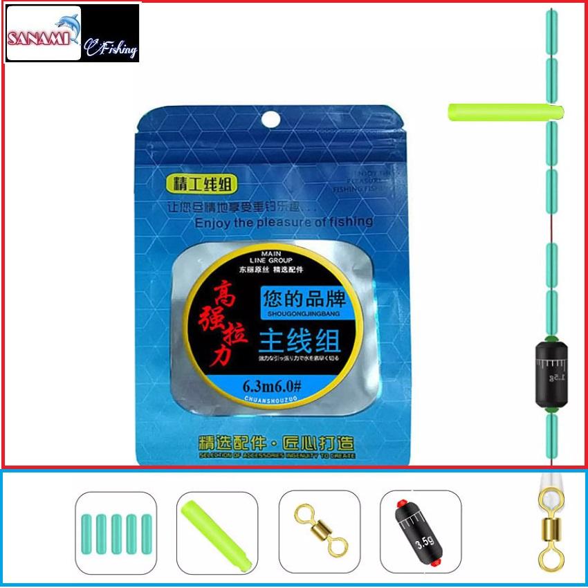 Dây Trục Câu Đài, Câu Đơn Buộc Sẵn Cao Cấp Cước Câu Cá Tàng Hình SANAMI FISHING - SDC-1