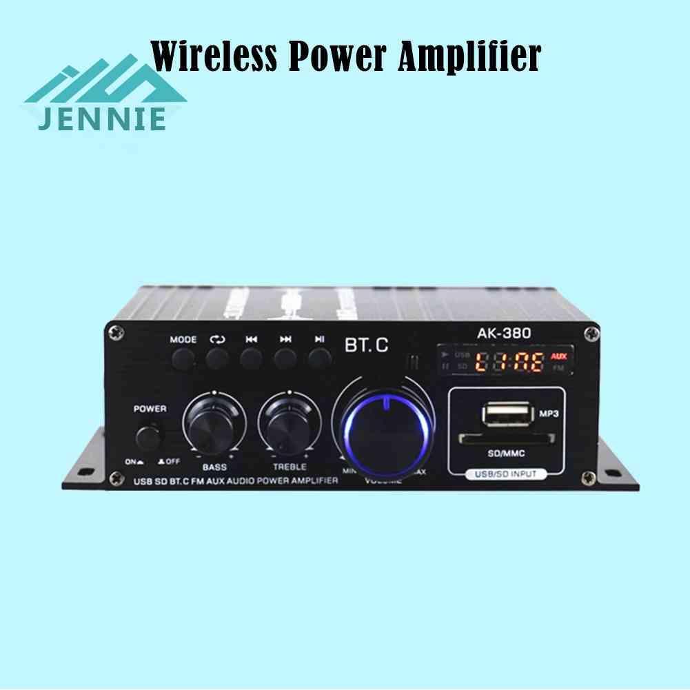 Bộ Khuếch Đại Âm Thanh Kỹ Thuật Số Kết Nối Bluetooth AK380 40W + 40W