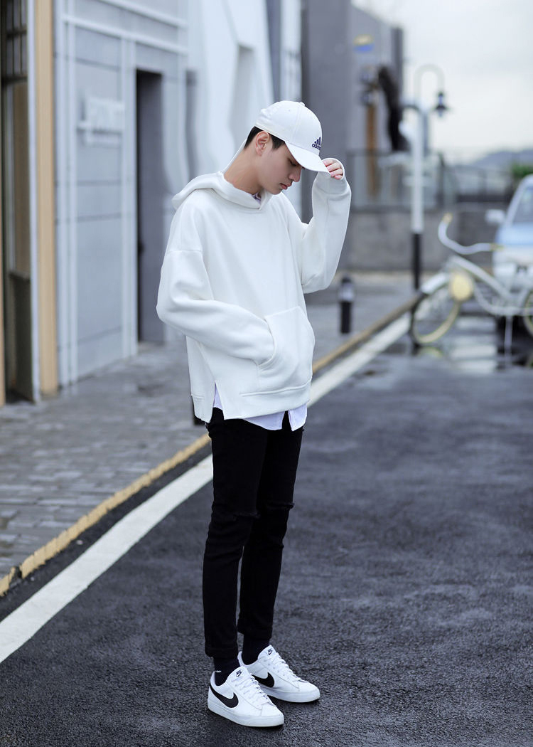 Áo Hoodie Nỉ Bông BASIC WHITE Unisex