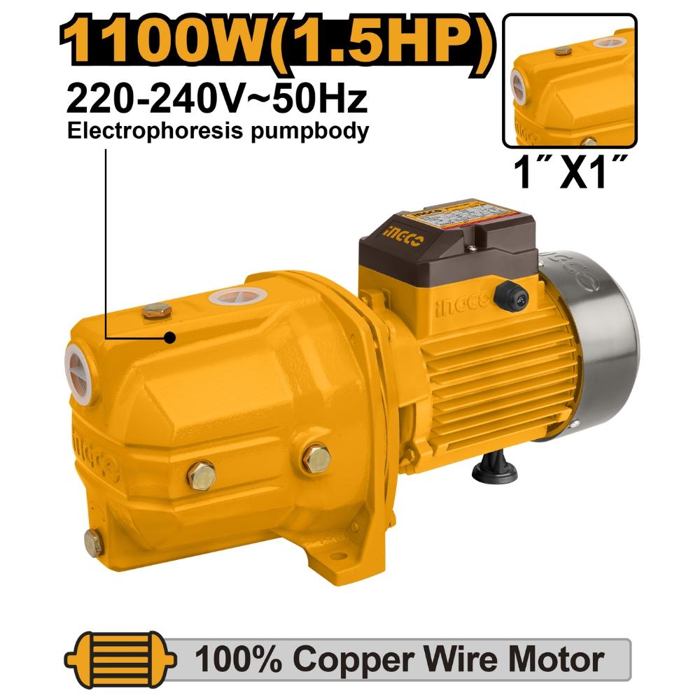 MÁY BƠM NƯỚC 1100W(1.5HP) INGCO JPT11008 - HÀNG CHÍNH HÃNG