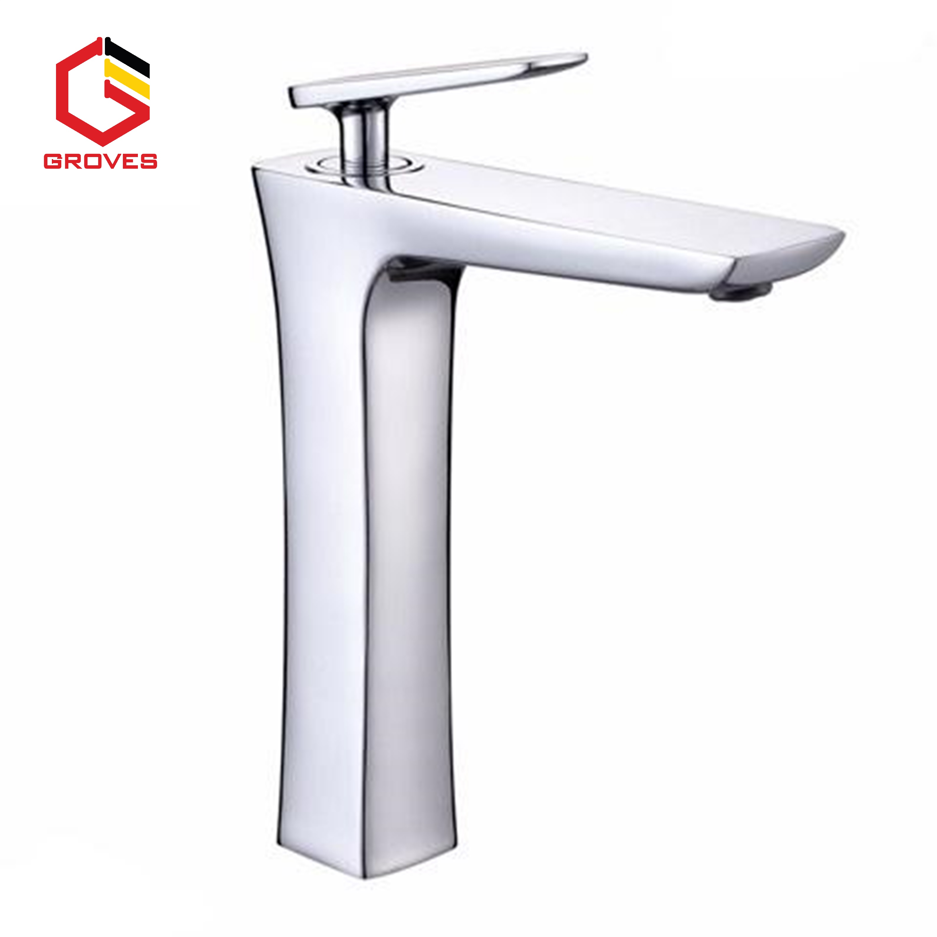 Vòi rửa mặt thân cao đồng mạ crom cao cấp GR 6168C (đẩng cấp thời thượng, hiện đại sang trọng)