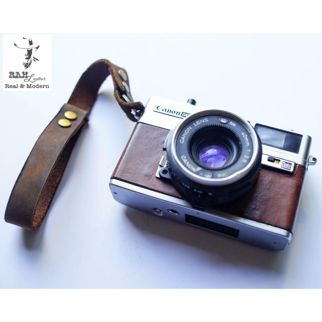 Dây máy ảnh da bò thật handmade bền chắc cực đẹp RAM Leather handstrap