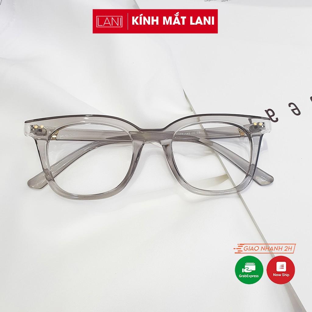 Gọng kính cận nam nữ thời trang vuông nhựa siêu bền LANI 3331 - Lắp mắt cận có độ theo yêu cầu