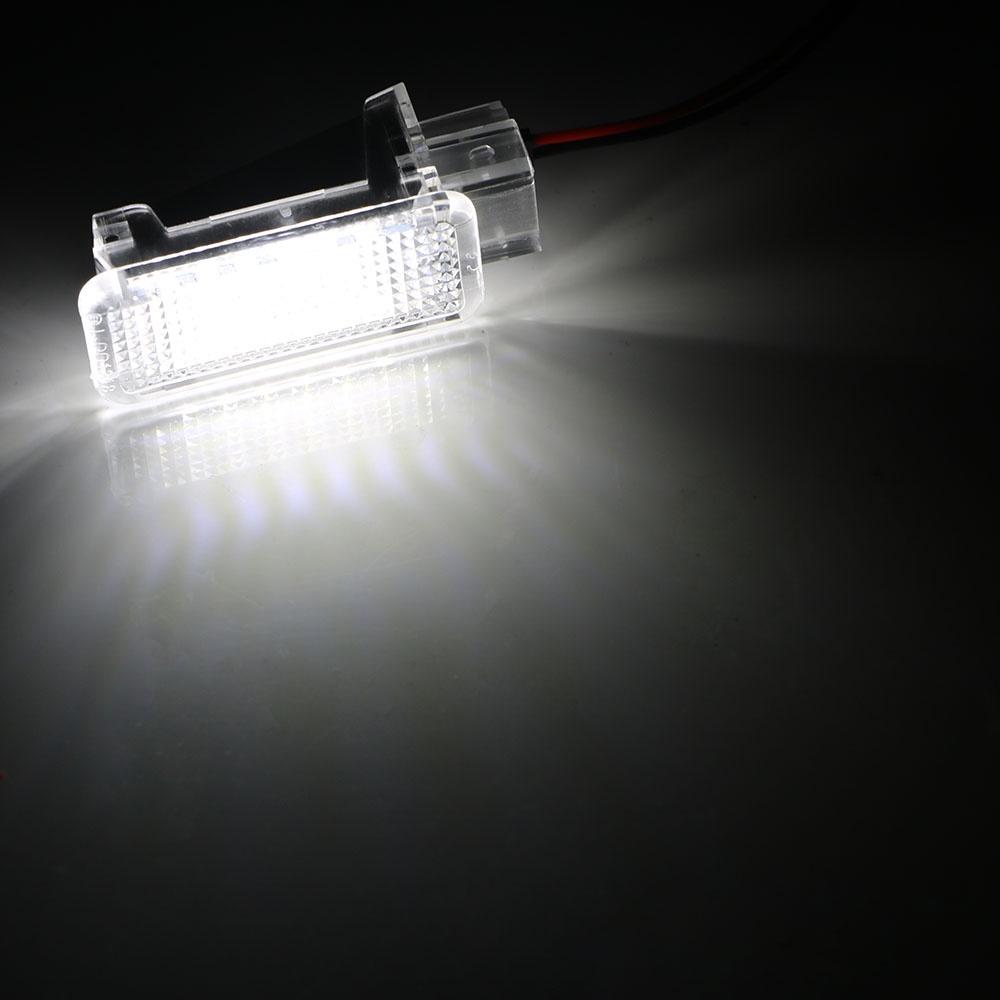 Set 2 đèn LED 6500K 12V ánh sáng trắng siêu sáng gắn cửa xe hơi Audi A3/A4/A6/VW