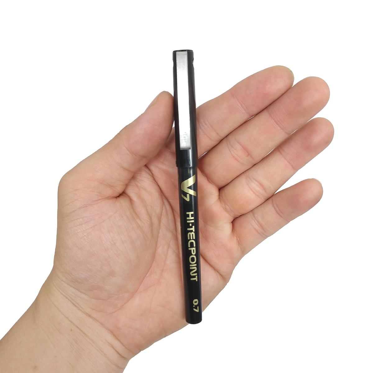 Bút Mực Nước Hi-Tech V7 0.7 mm - Pilot BX-V7-B - Mực Đen