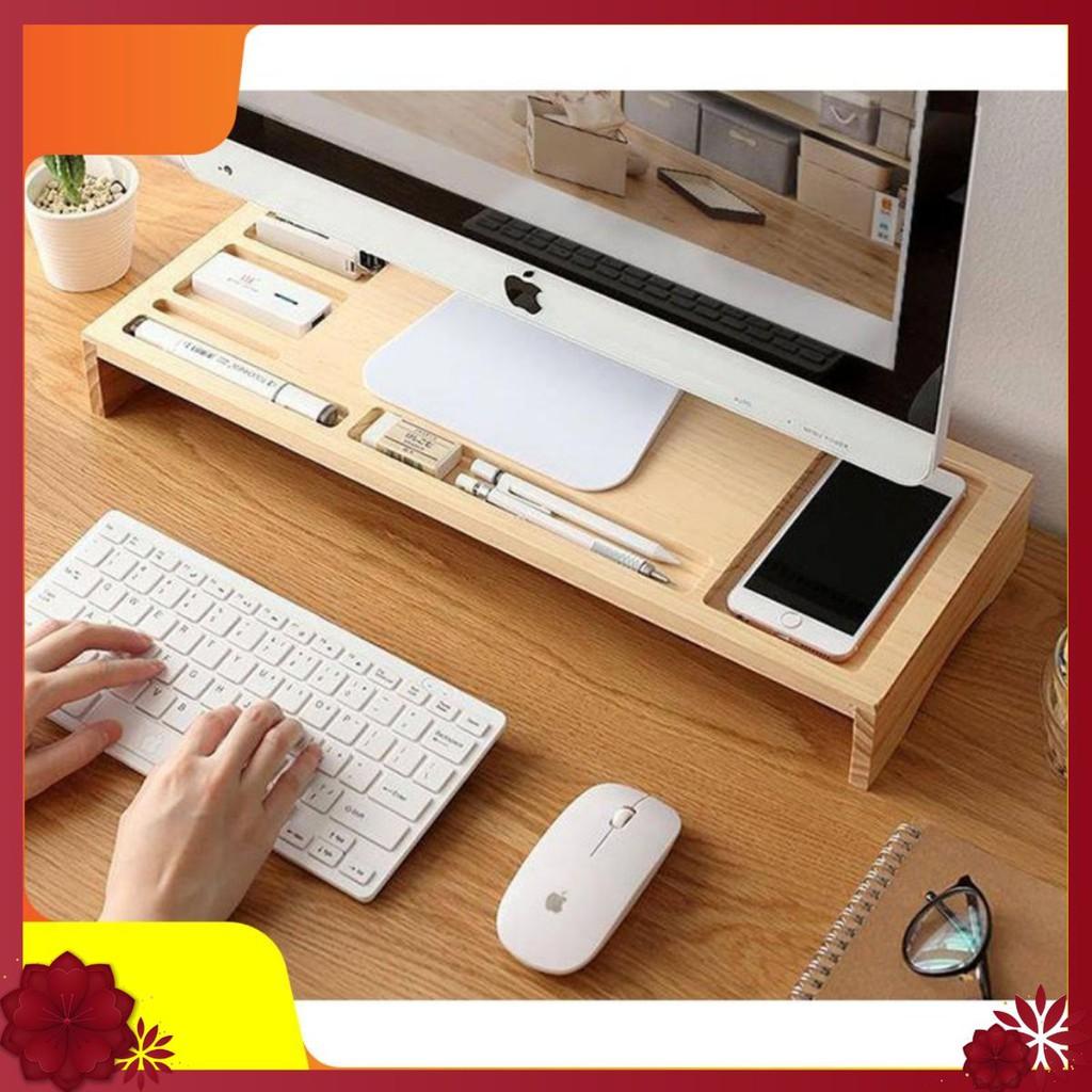 ️Kệ Kê Màn Hình Máy Tính LapTop Bằng Gỗ Thông Chắc Chắn, Giá Rẻ, Nhiều Găn