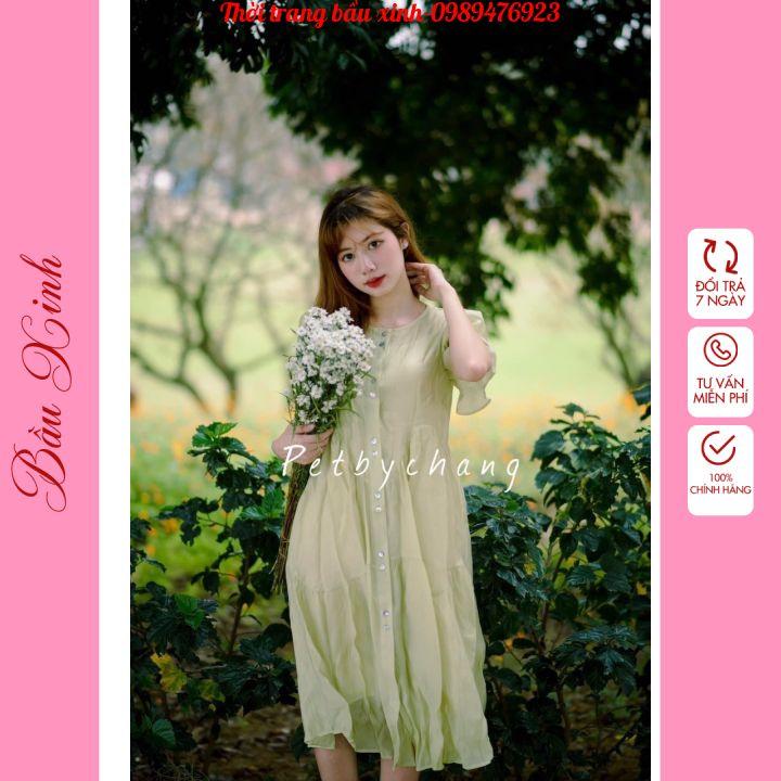Đầm Bầu , Váy Suông von nhẹ Thiết Kế Cao Cấp ( Kèm Ảnh Thật )