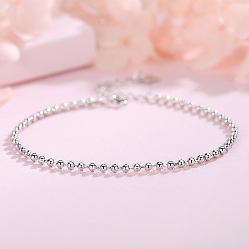 Vòng tay nữ bạc Ý s925 chuỗi hạt bi bóng S0049 - AROCH Jewelry