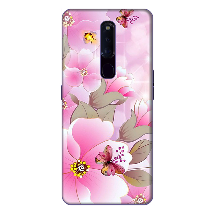 Hình ảnh Ốp lưng điện thoại Oppo F11 Pro hình Hoa Hồng Và Bướm  - Hàng chính hãng