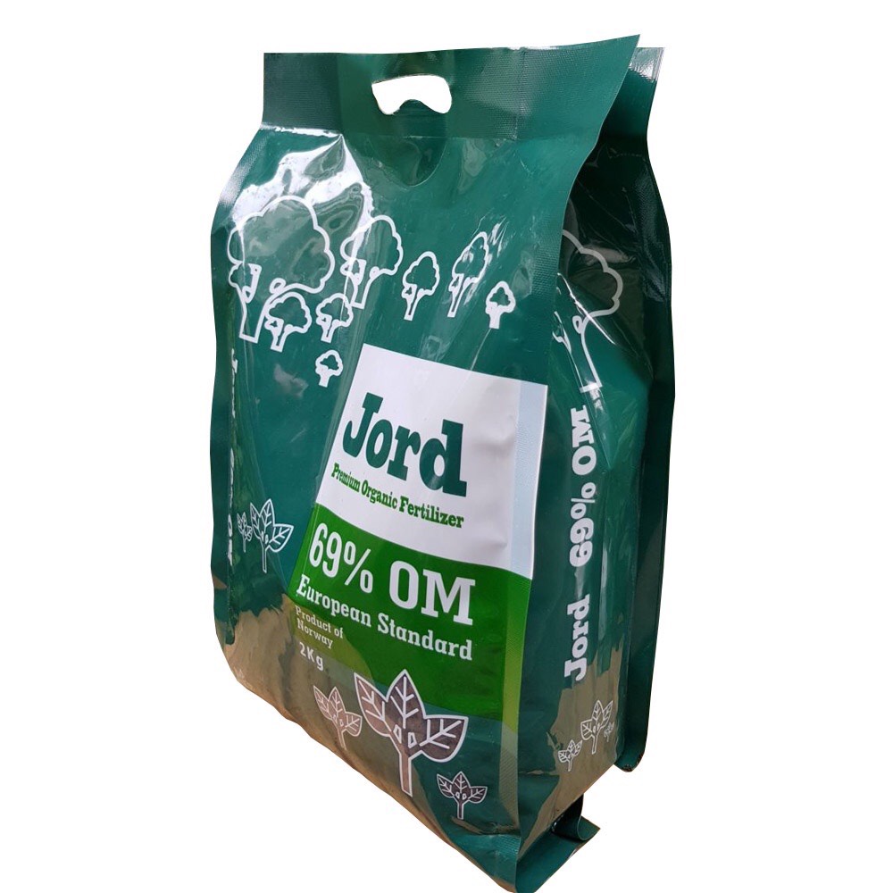 Phân hữu cơ tan chậm Jord Nauy túi 2kg - Tăng năng suất cây trồng, cải tạo đất