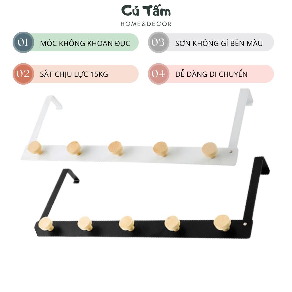 Móc treo quần áo sau cửa, cây treo đồ thông minh siêu bền