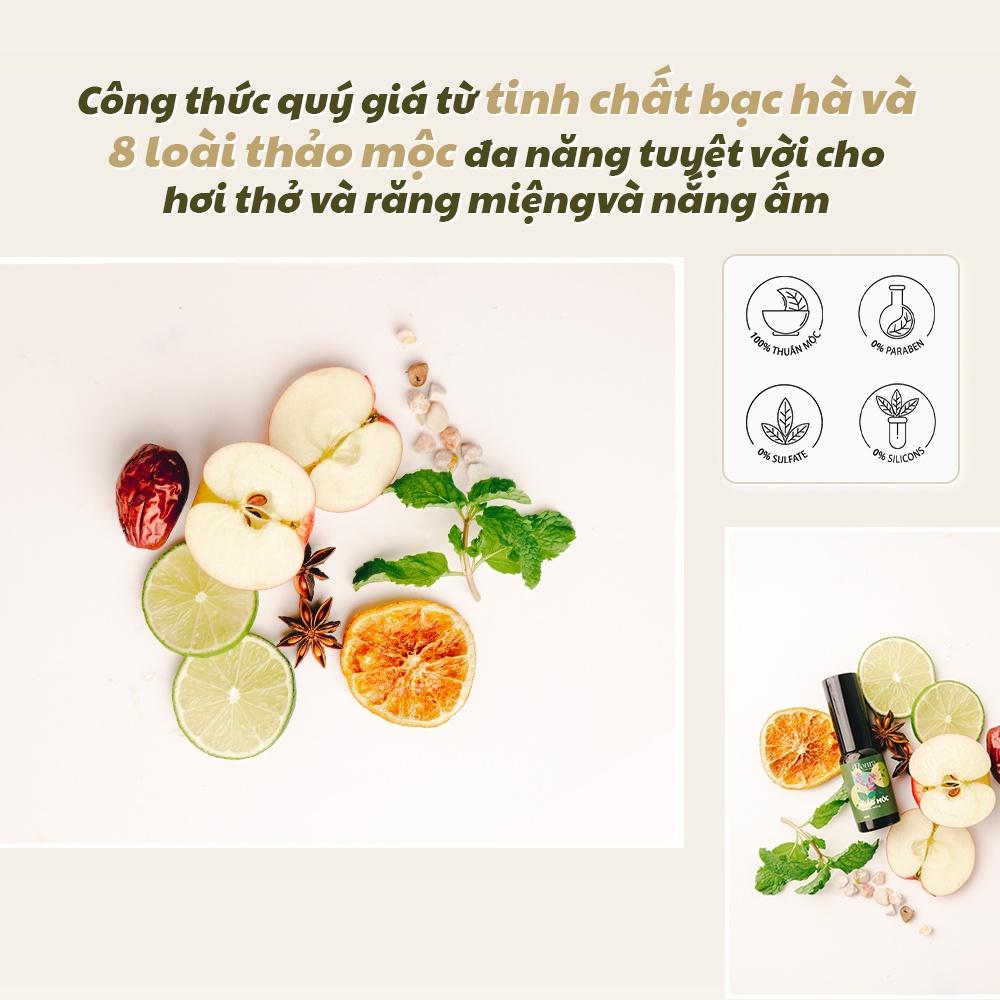 Xịt Thơm Miệng Thảo Mộc The Fleura Khử Mùi Hôi Miệng Sâu Răng Chai Xịt Miệng Bạc Hà Cam Thảo An Toàn Và Thân Thiện