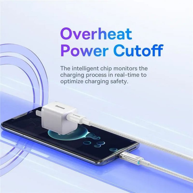 Cáp Sạc Nhanh Baseus Explorer Series 2 Fast Charging Cable Type-C to Type-C 100W Cho Macbook Laptop Điện Thoại (Smart Power-Off Fast Charging Cable with Smart Temperature Control) - Hàng chính hãng