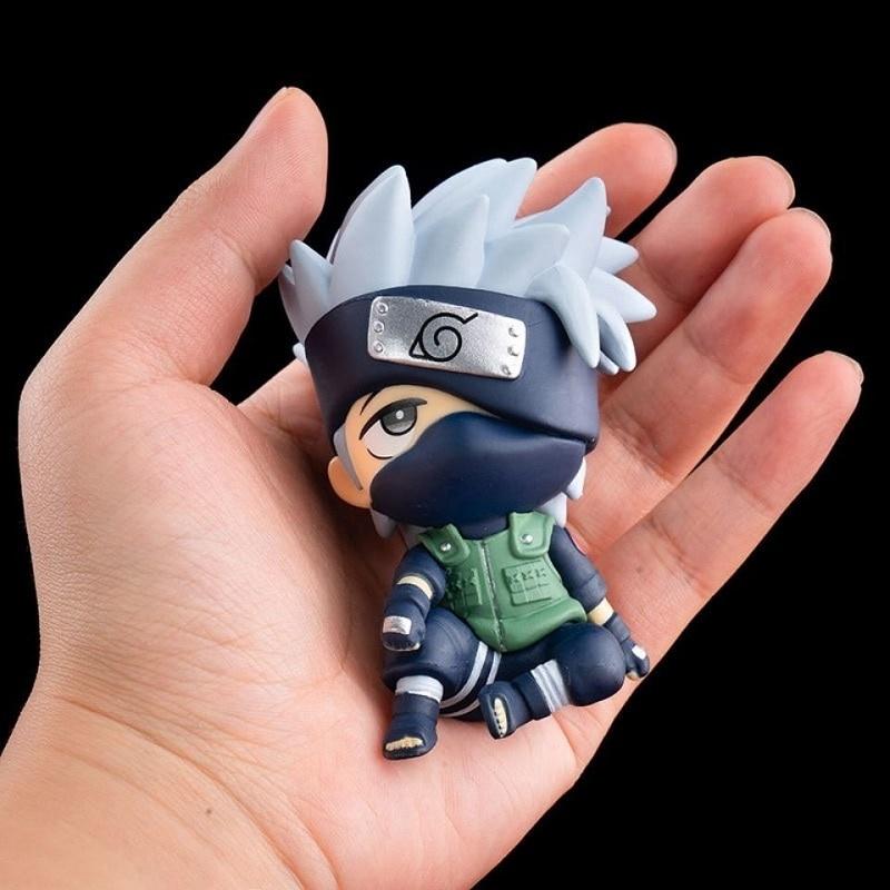 9cm Anime Naruto Figure Uzumaki Naruto Kakashi Uchiha Sasuke Itachi Cute Toys Q Figurals nendoroid Car decoration Model