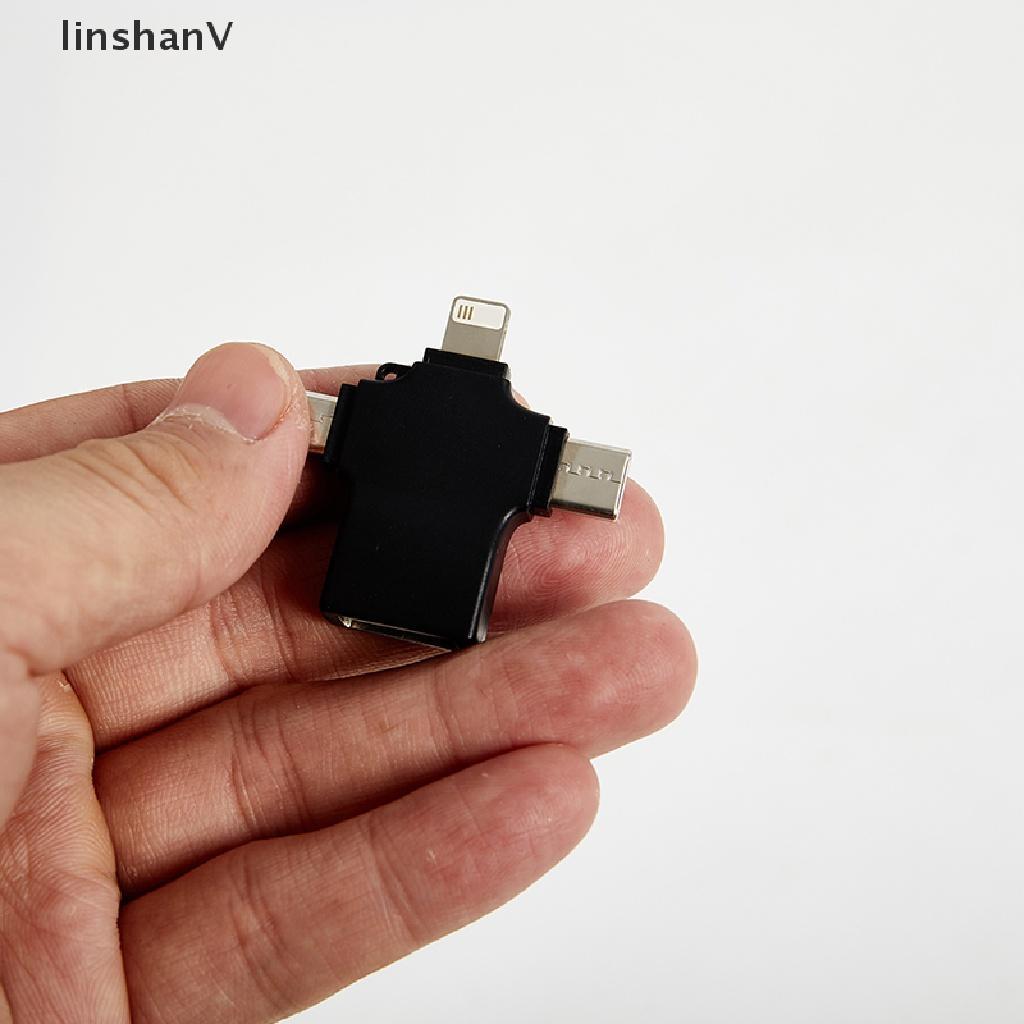 Đầu Chuyển Đổi OTG USB 3.0 Type C Micro USB 3 Trong 1 Tiện Dụng Cho IPhone
