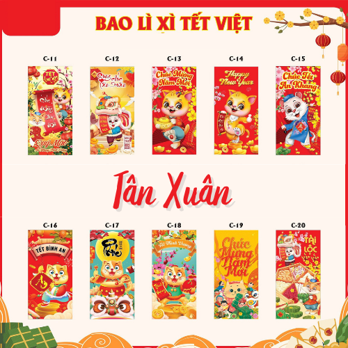 Bao Lì Xì 2023 Set 10 cái Set 10 cái